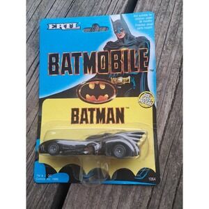 1989 VINTAGE ERTL #1064 DIECAST BATMAN'S BATMOBILE MINT ON SEALED CARD J21